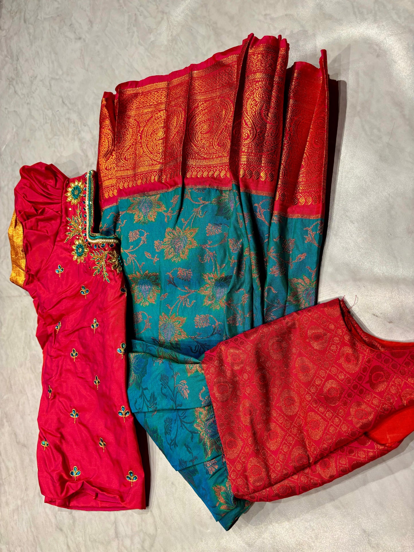 Kids Kanchi Pattu Lehenga