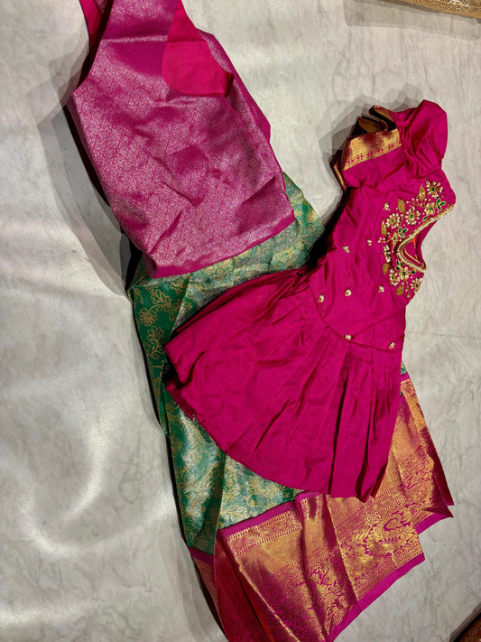 Kids Kanchi Pattu Lehenga