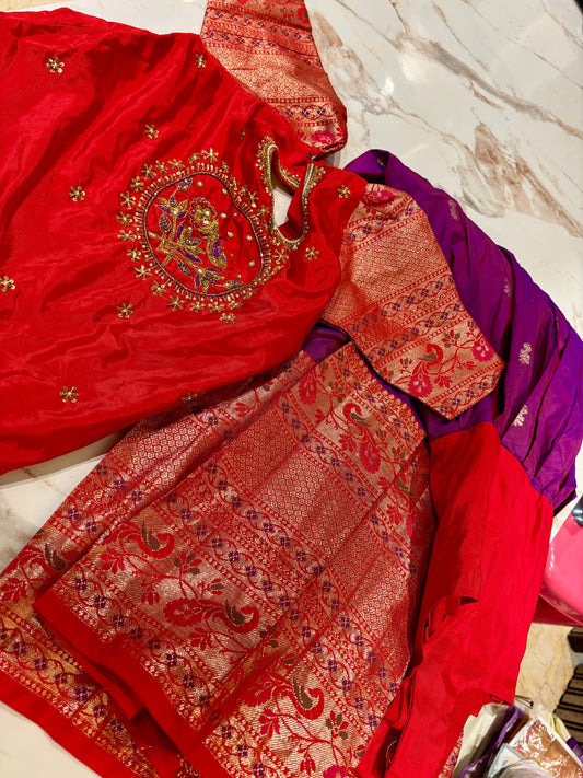 Kids Kanchi Pattu Lehenga
