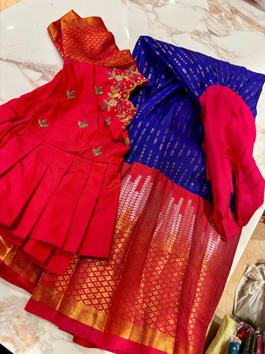 Kids Kanchi Pattu Lehenga