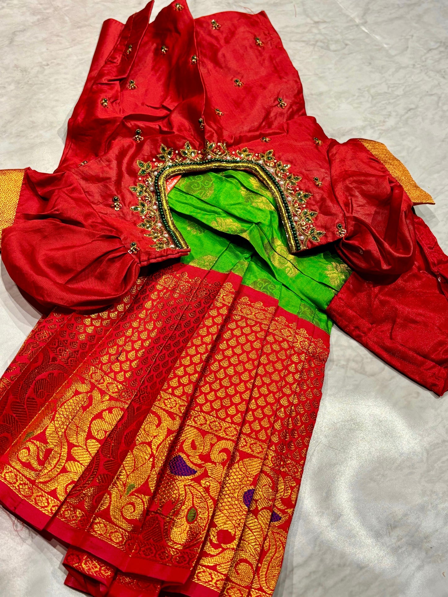 Kids Kanchi Pattu Lehenga