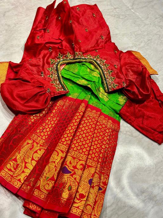 Kids Kanchi Pattu Lehenga