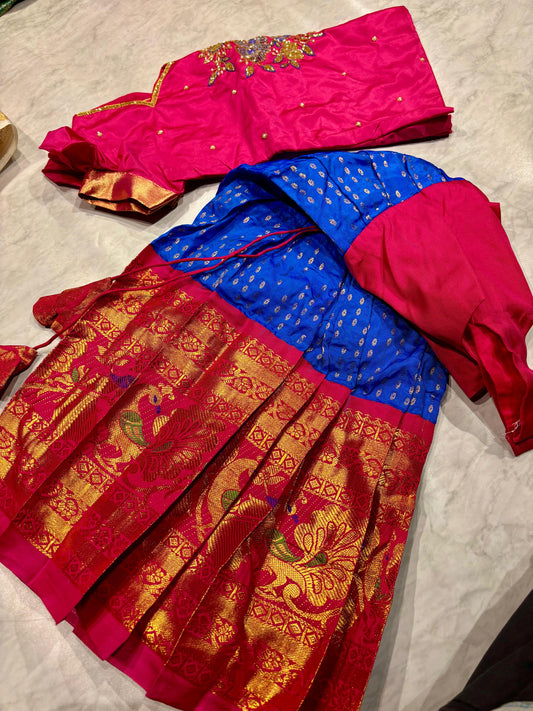 Kids Kanchi Pattu Lehenga