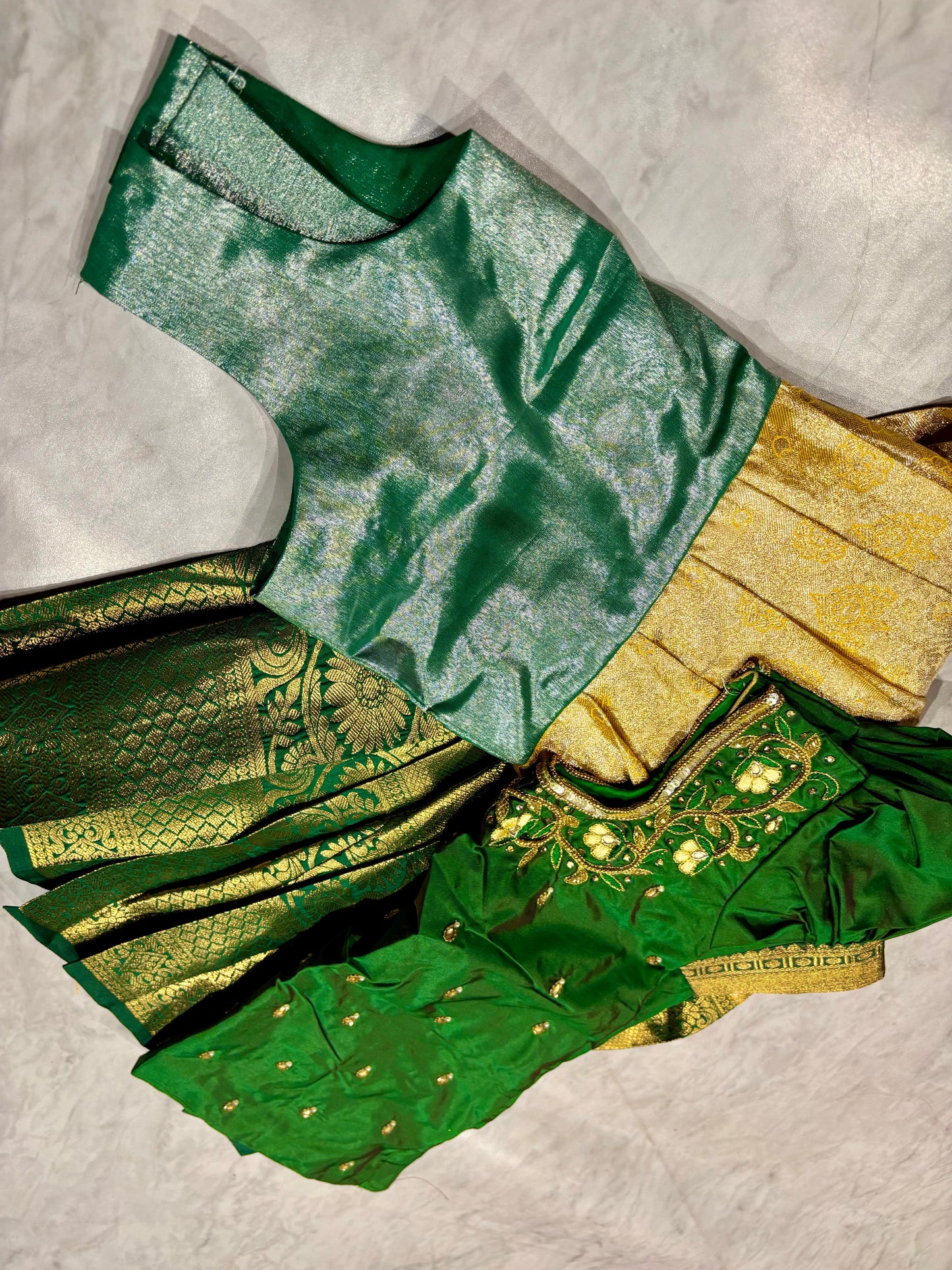 Kids Kanchi Pattu Lehenga