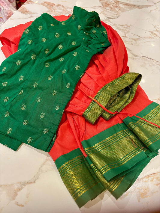 Kids Kanchi Pattu Lehenga