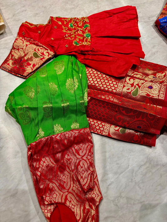 Kids Kanchi Pattu Lehenga