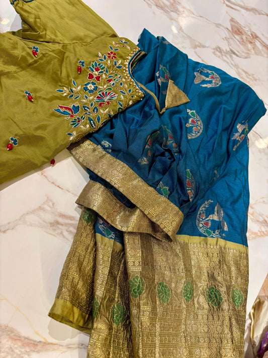 Kids Kanchi Pattu Lehenga