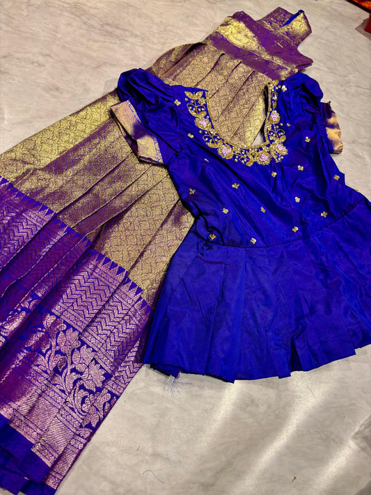 Kids Kanchi Pattu Lehenga