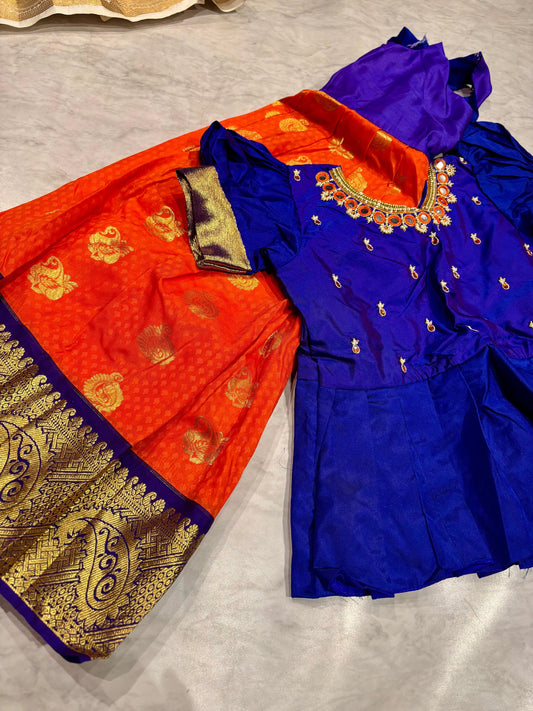 Kids Kanchi Pattu Lehenga