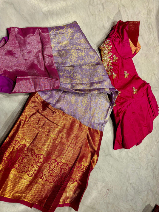 Kids Kanchi Pattu Lehenga