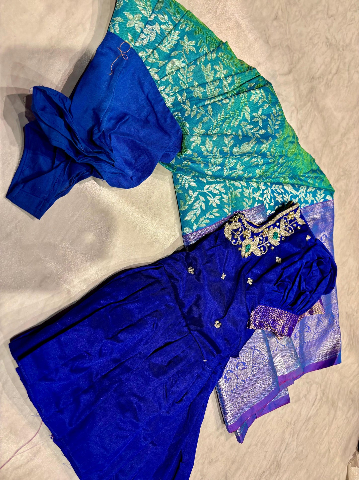 Kids Kanchi Pattu Lehenga