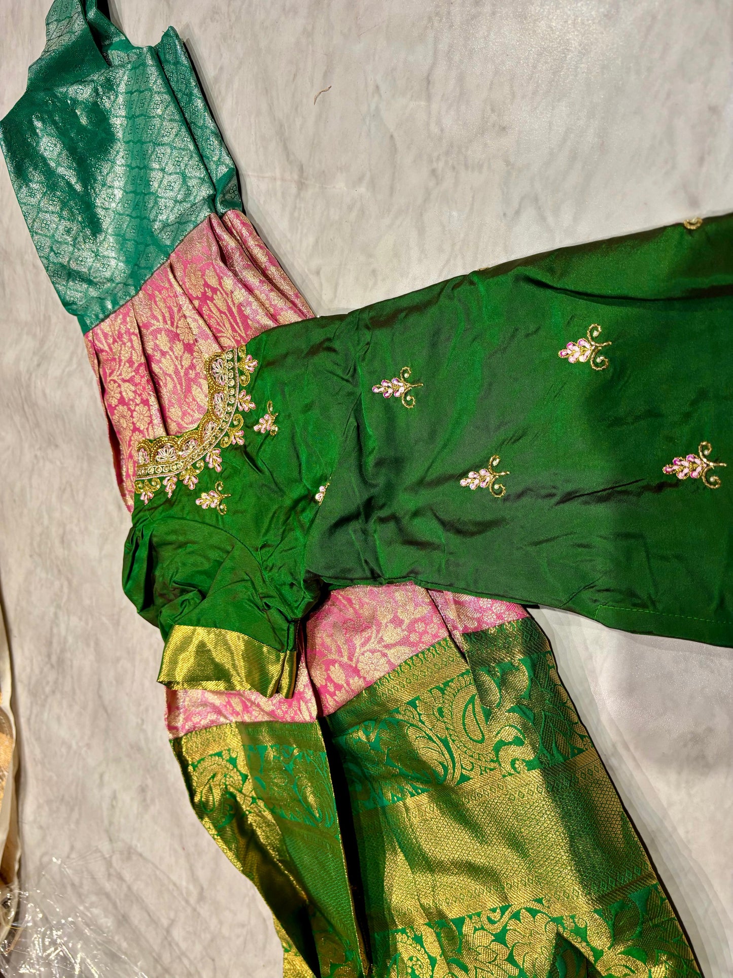 Kids Kanchi Pattu Lehenga