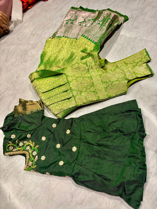 Kids Kanchi Pattu Lehenga