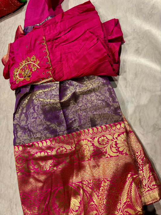 Kids Kanchi Pattu Lehenga