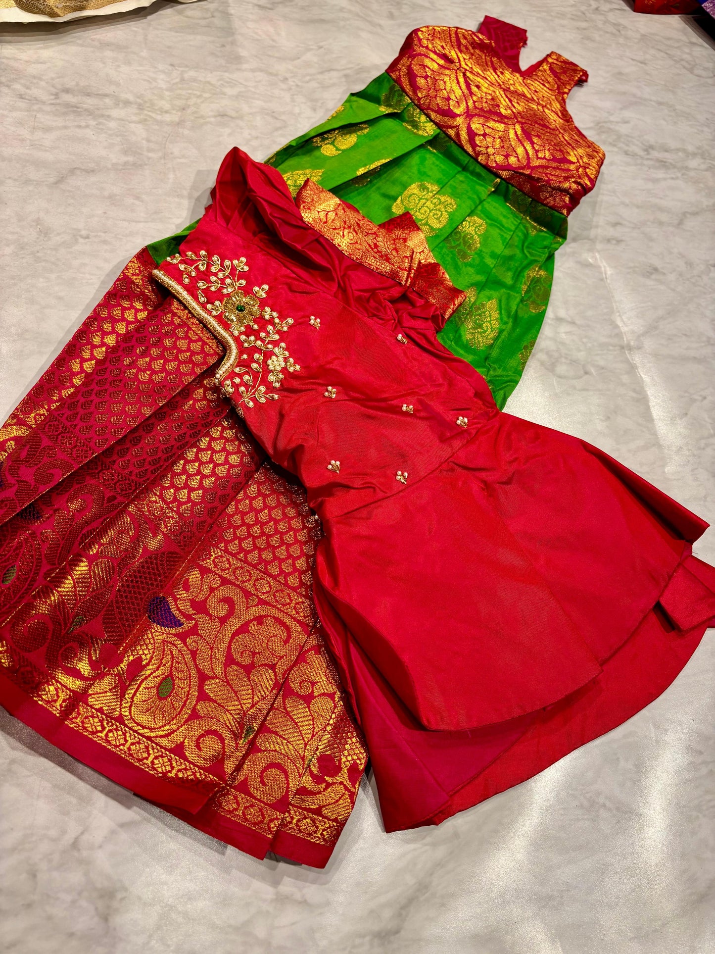 Kids Kanchi Pattu Lehenga