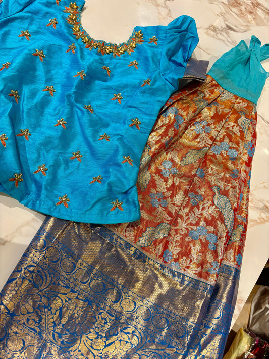 Kids Kanchi Pattu Lehenga