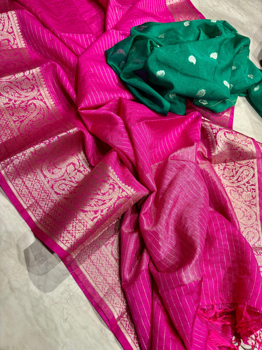 Lenin Dupion Pattu Saree