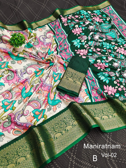 Linen Dola Checks Saree