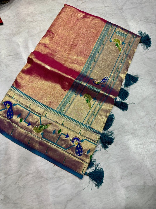 Meenakari Kanchi Pattu Saree