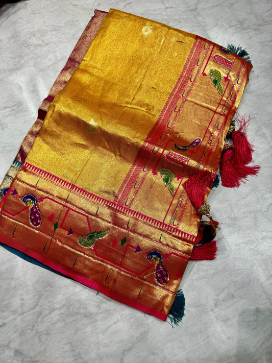 Meenakari Kanchi Pattu Saree