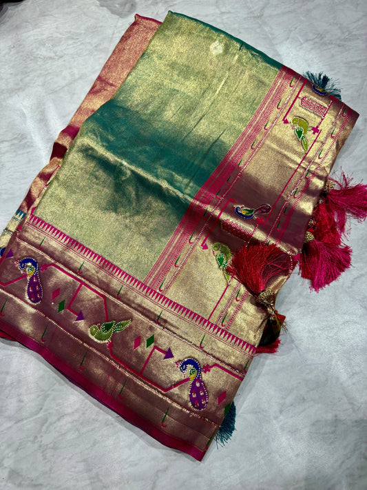 Meenakari Kanchi Pattu Saree