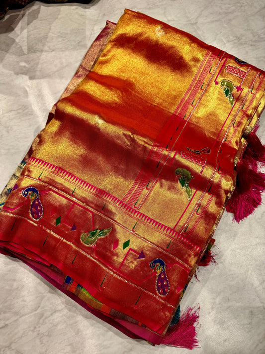 Meenakari Kanchi Pattu Saree