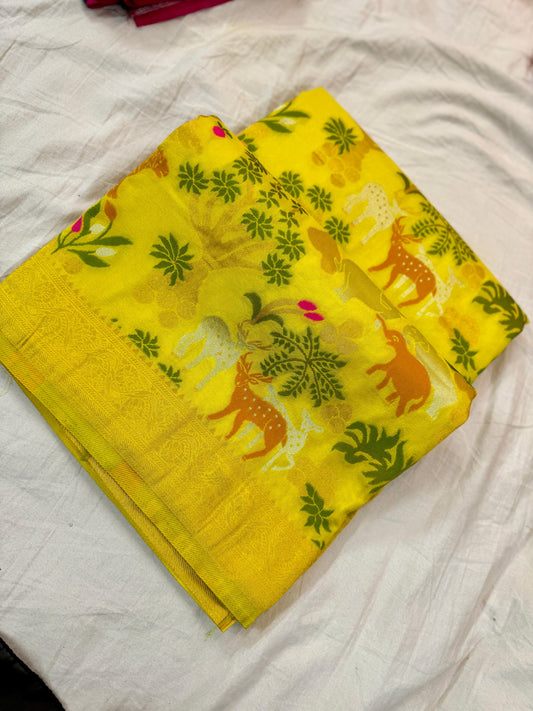 Moonga Vanavihar Pattu Saree