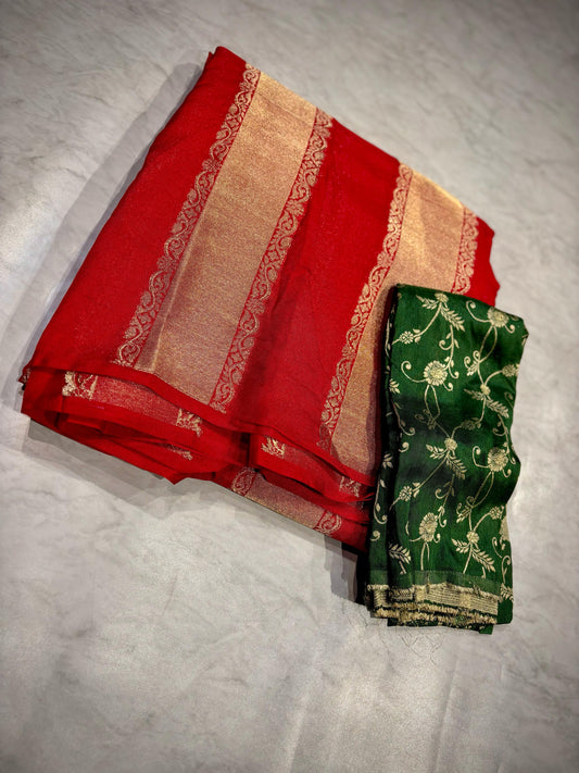 Moonga Silk Saree