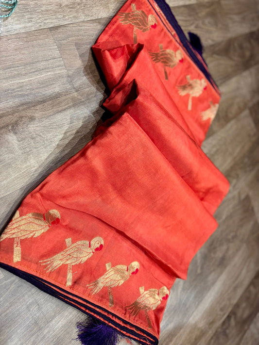 Moonga Silk Saree