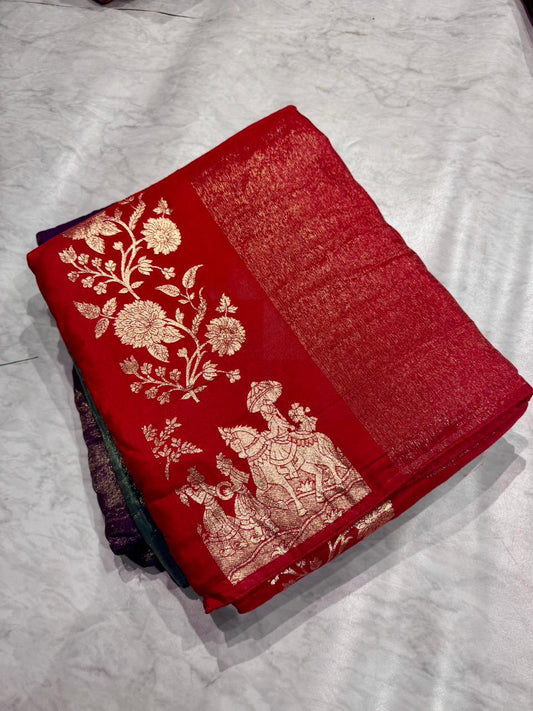 Moonga Silk Saree