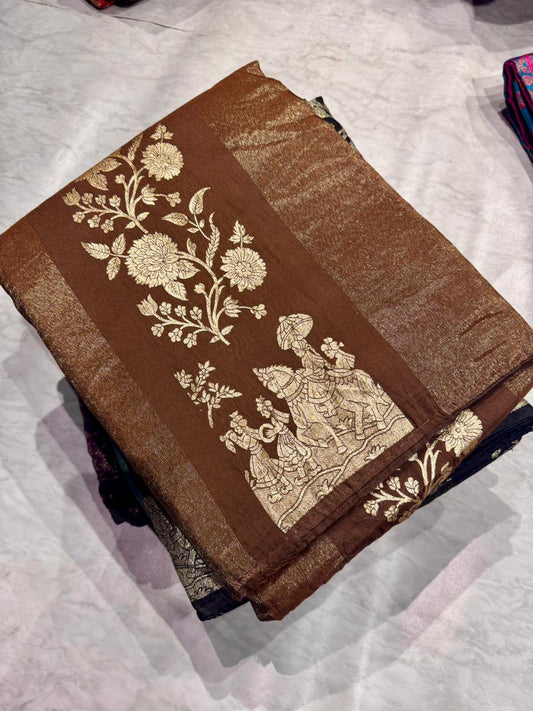 Moonga Silk Saree
