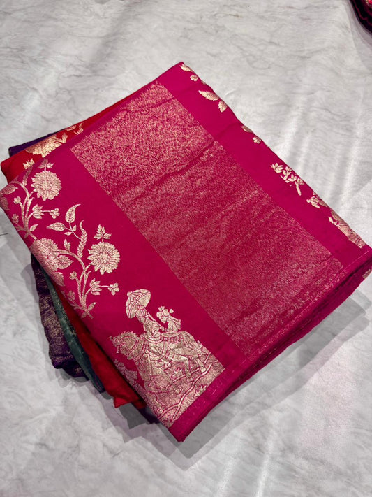 Moonga Silk Saree