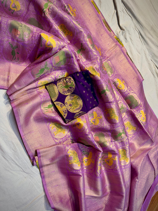 Moonga Vanavihar Pattu Saree