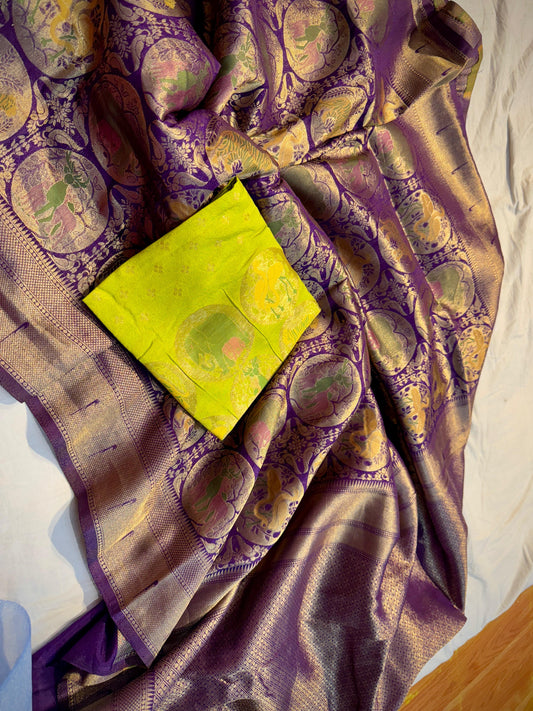 Moonga Vanavihar Pattu Saree