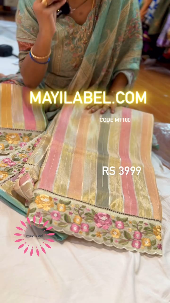 Moonga Tissue Saree