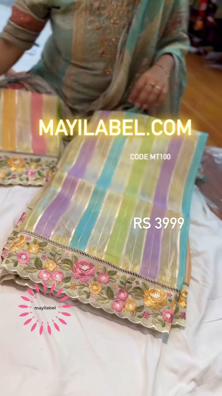 Moonga Tissue Saree