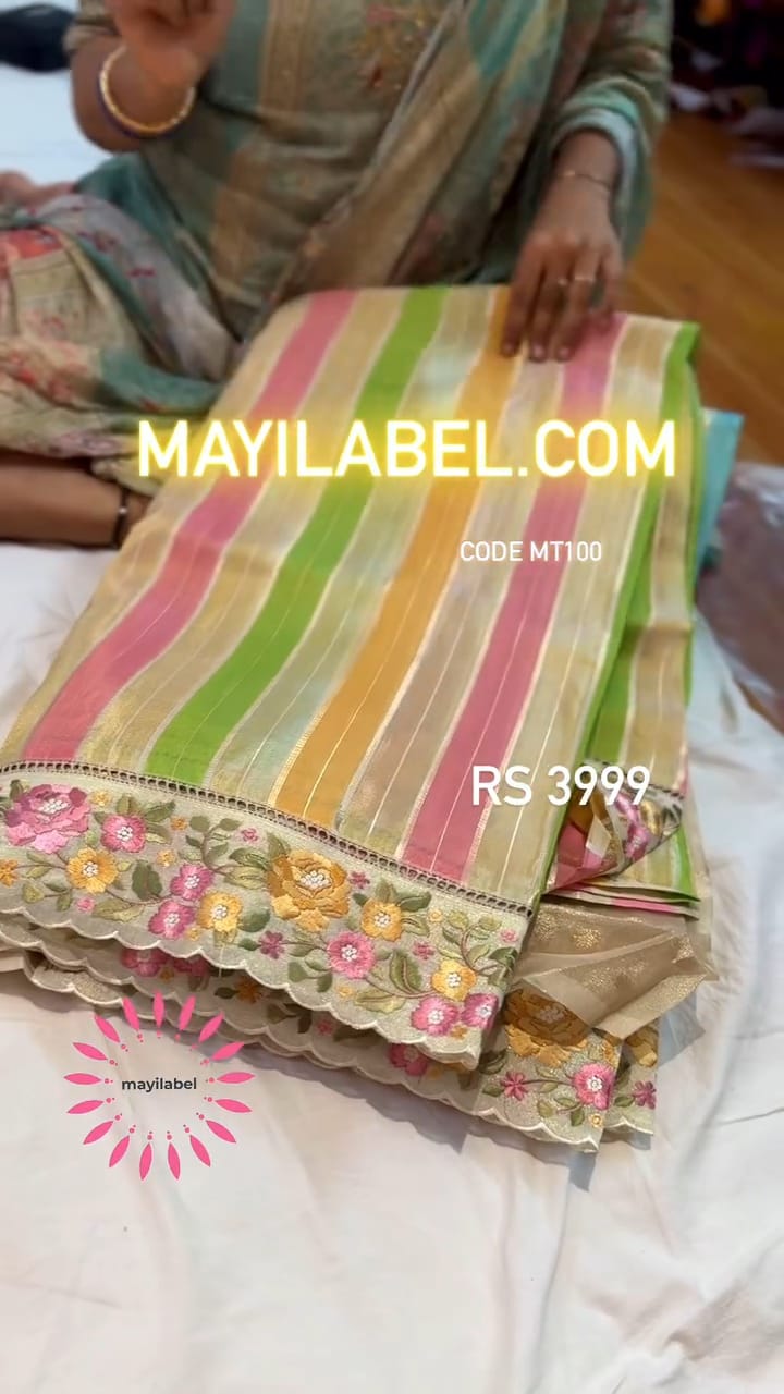 Moonga Tissue Saree