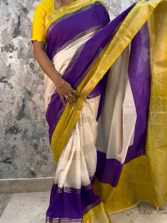 Mysore Crepe Silk Saree