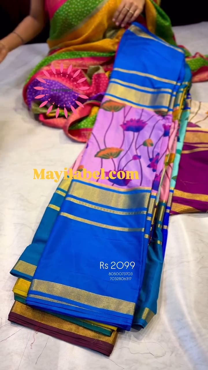 Mysore Crepe Silk Saree