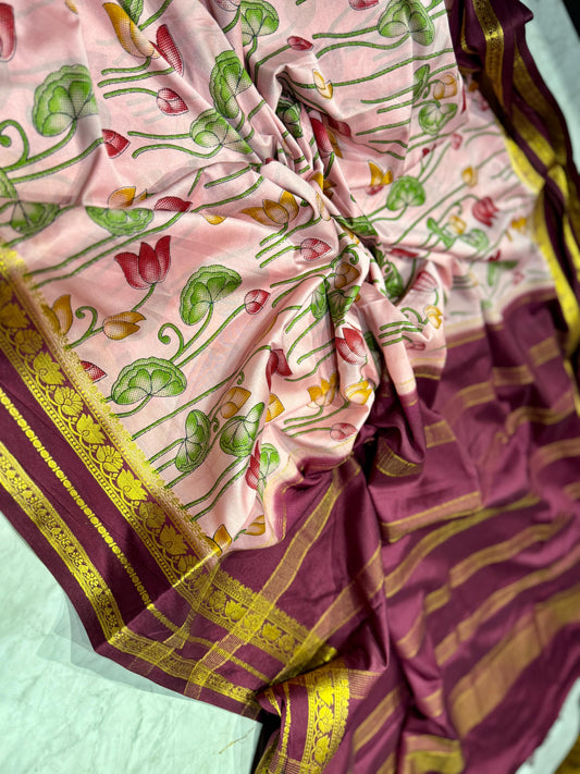 Mysore Crepe Silk Saree