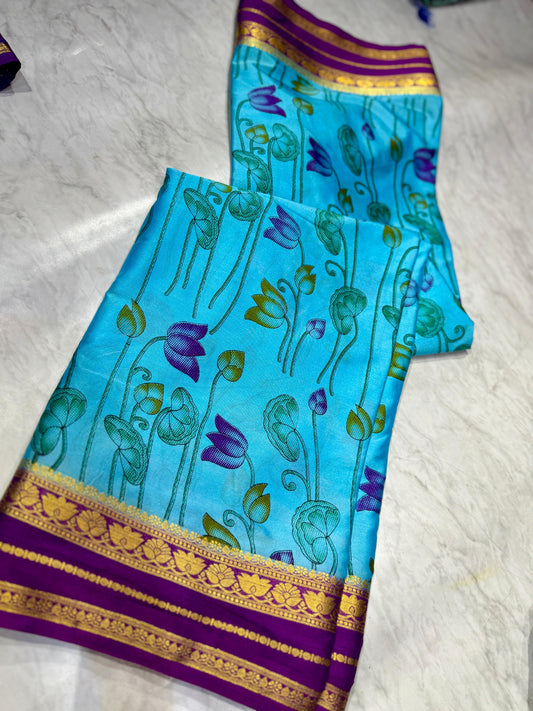 Mysore Crepe Silk Saree