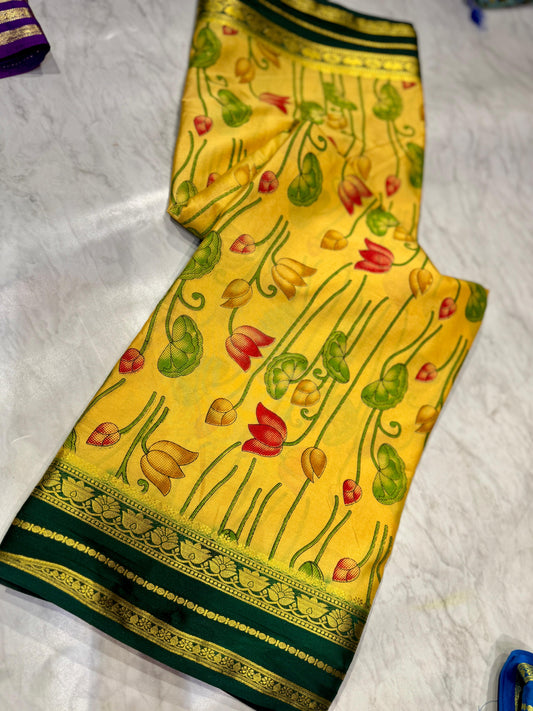 Mysore Crepe Silk Saree