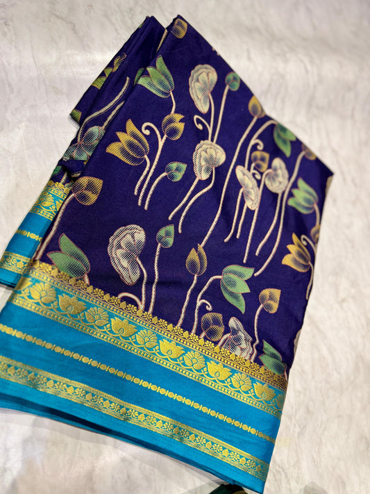 Mysore Crepe Silk Saree