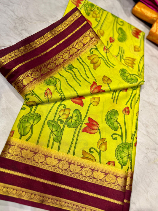 Mysore Crepe Silk Saree