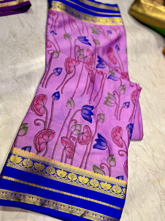 Mysore Crepe Silk Saree
