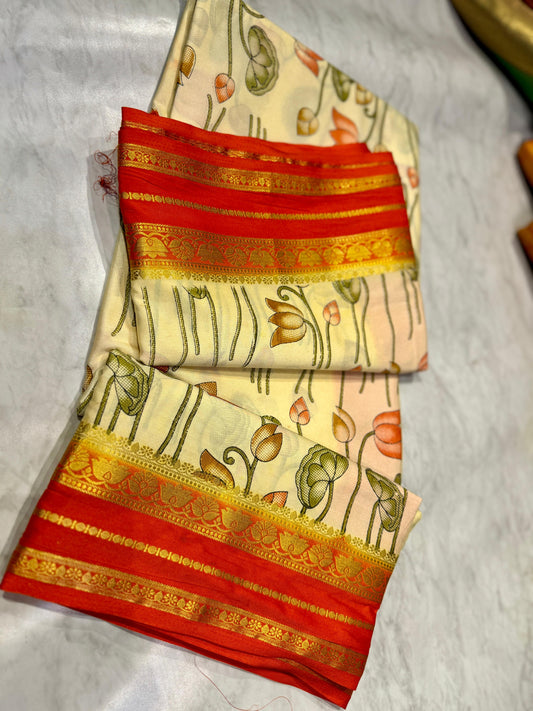 Mysore Crepe Silk Saree