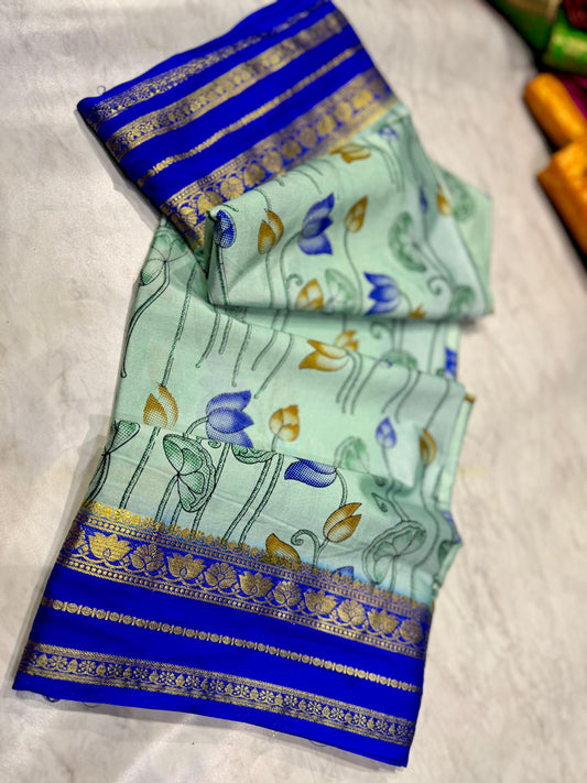 Mysore Crepe Silk Saree