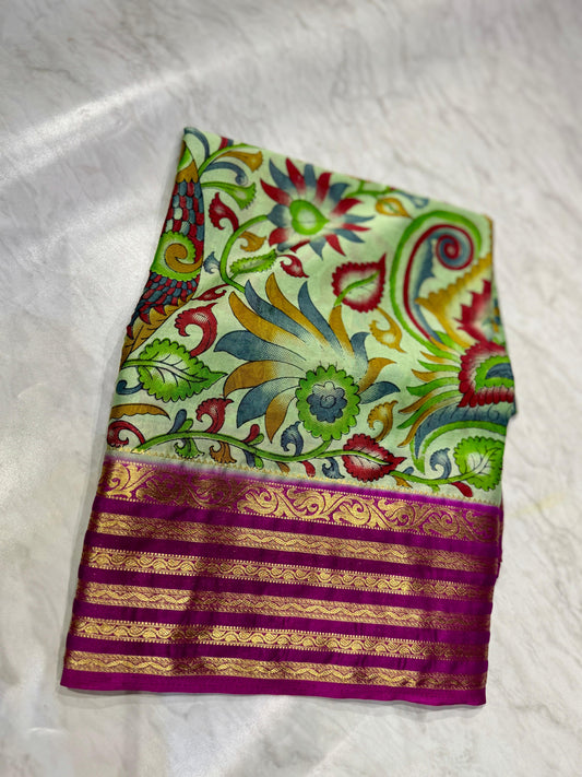 Mysore Crepe Silk Saree