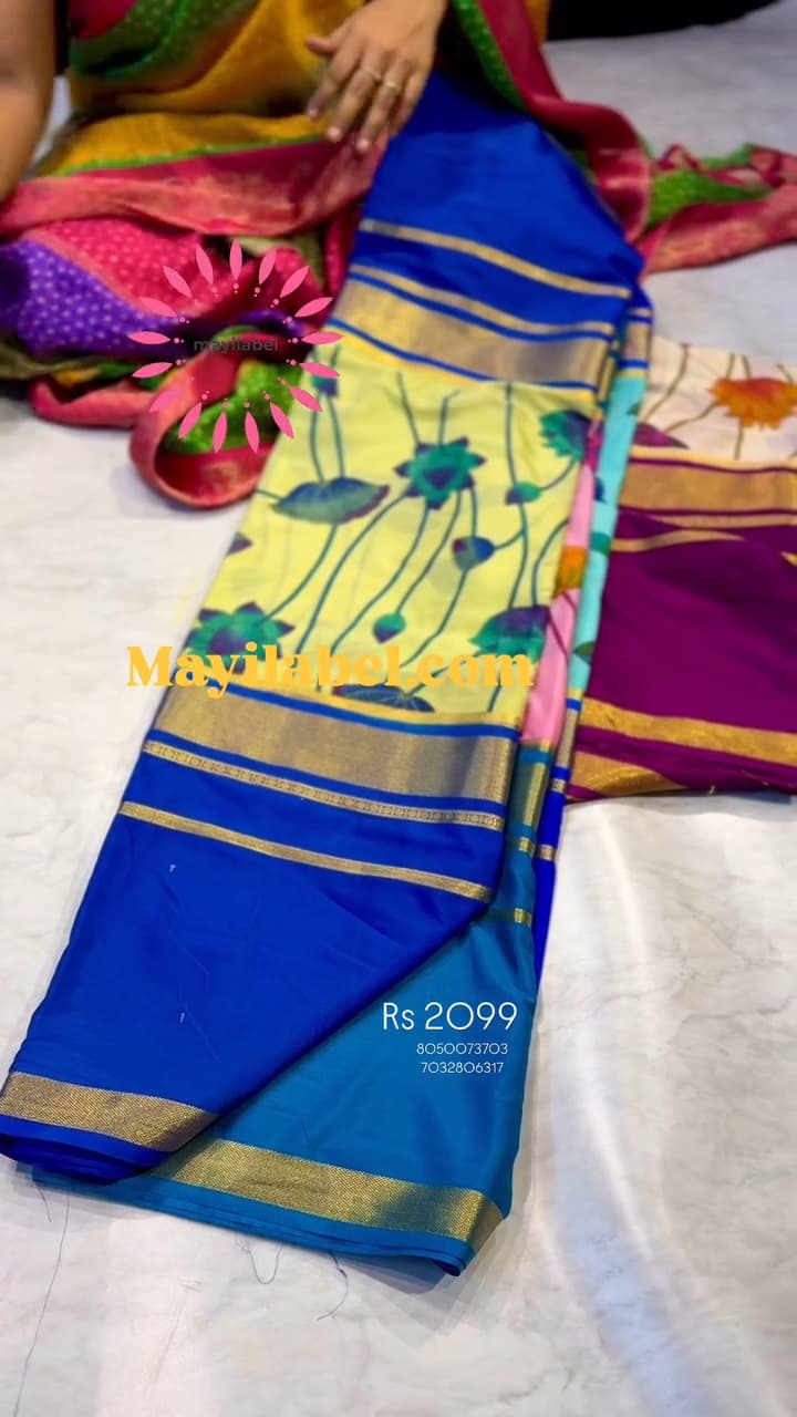  Mysore Crepe Silk Saree
   Saree
   Budget Saree
   Nice Saree
   Gift for Mother Present for Mother
   Gift for mom Present for Mom
   Gift for Gf  Present for Gf