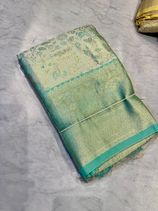 Pastel Pattu Saree